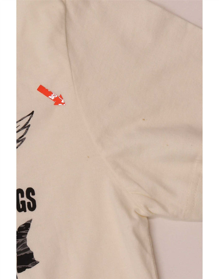 Superdry Herren Grafik-T-Shirt-Oberteil XL aus weißer Baumwolle
