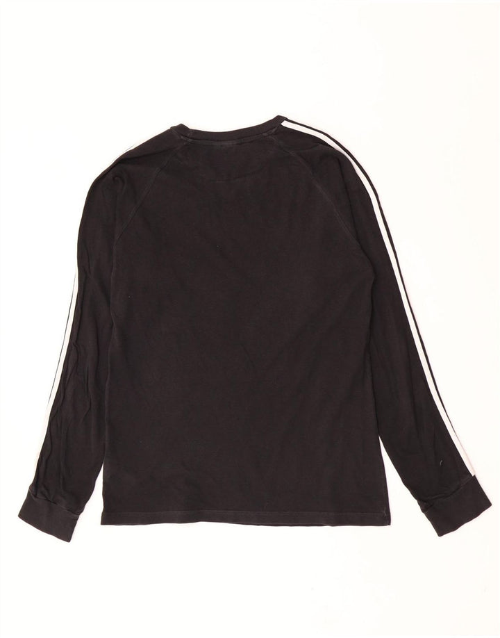 Adidas Herren Graphic Top Langarm Mittelschwarz Baumwolle