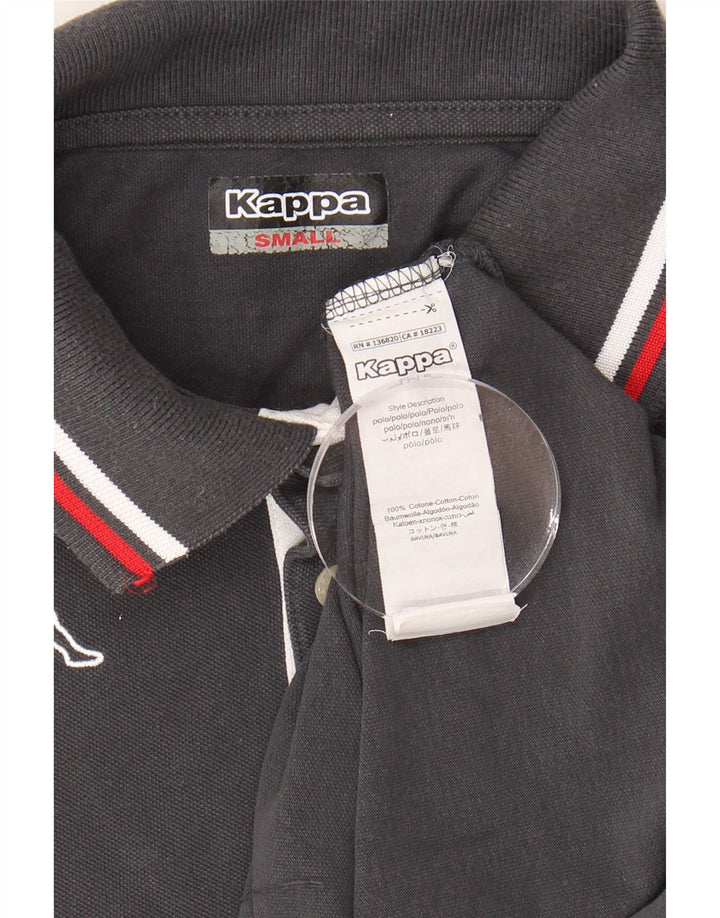 KAPPA Mens Polo Shirt Small Grey Cotton Vintage Kappa and Second-Hand Kappa from Messina Hembry 