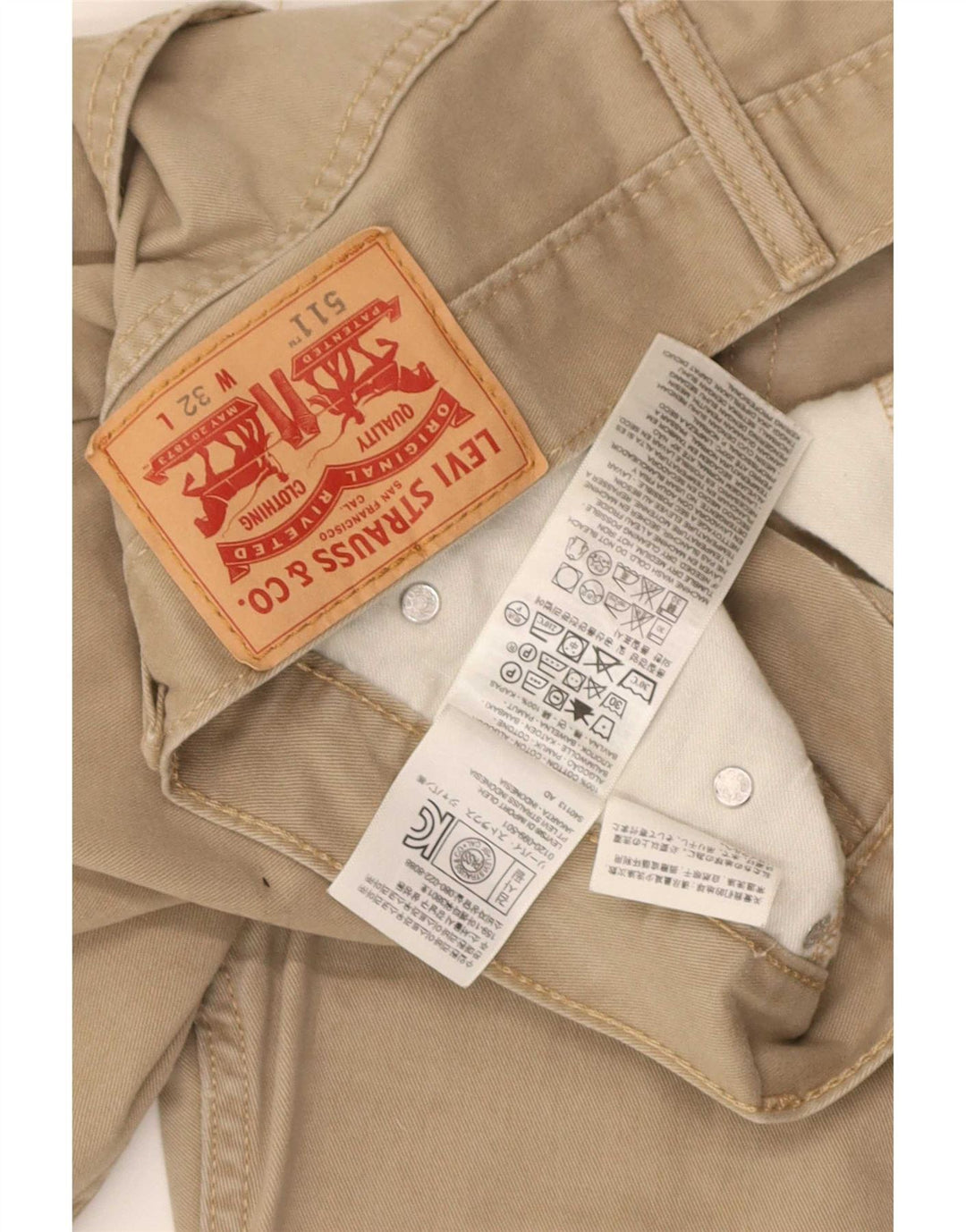 Levi's Herren 511 Casual Shorts W32 mittelbeige Baumwolle