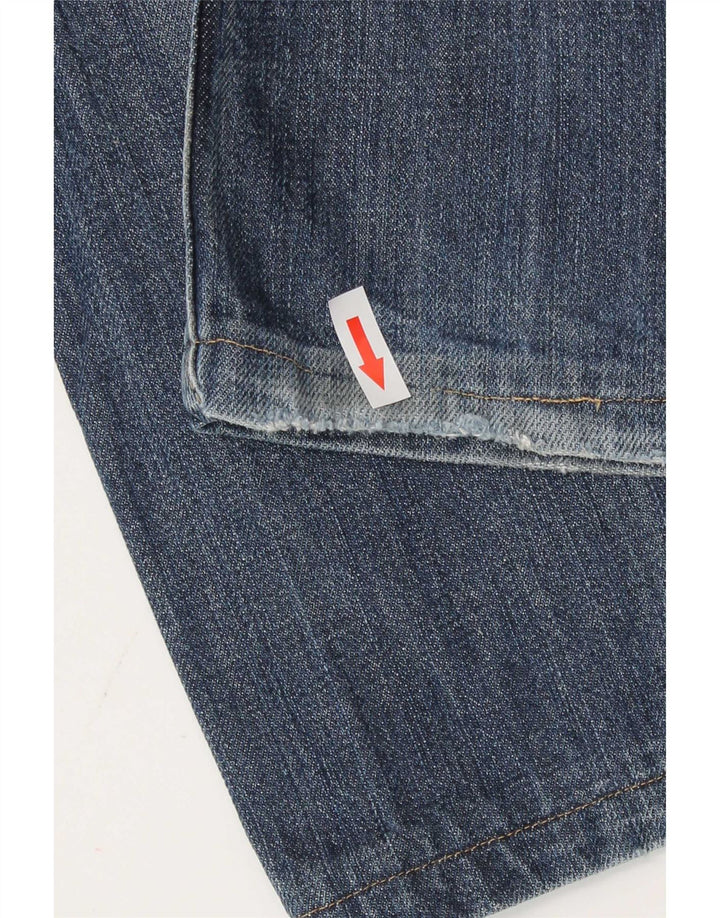 Calvin Klein Herren Distressed Straight Jeans W34 L28 Blau