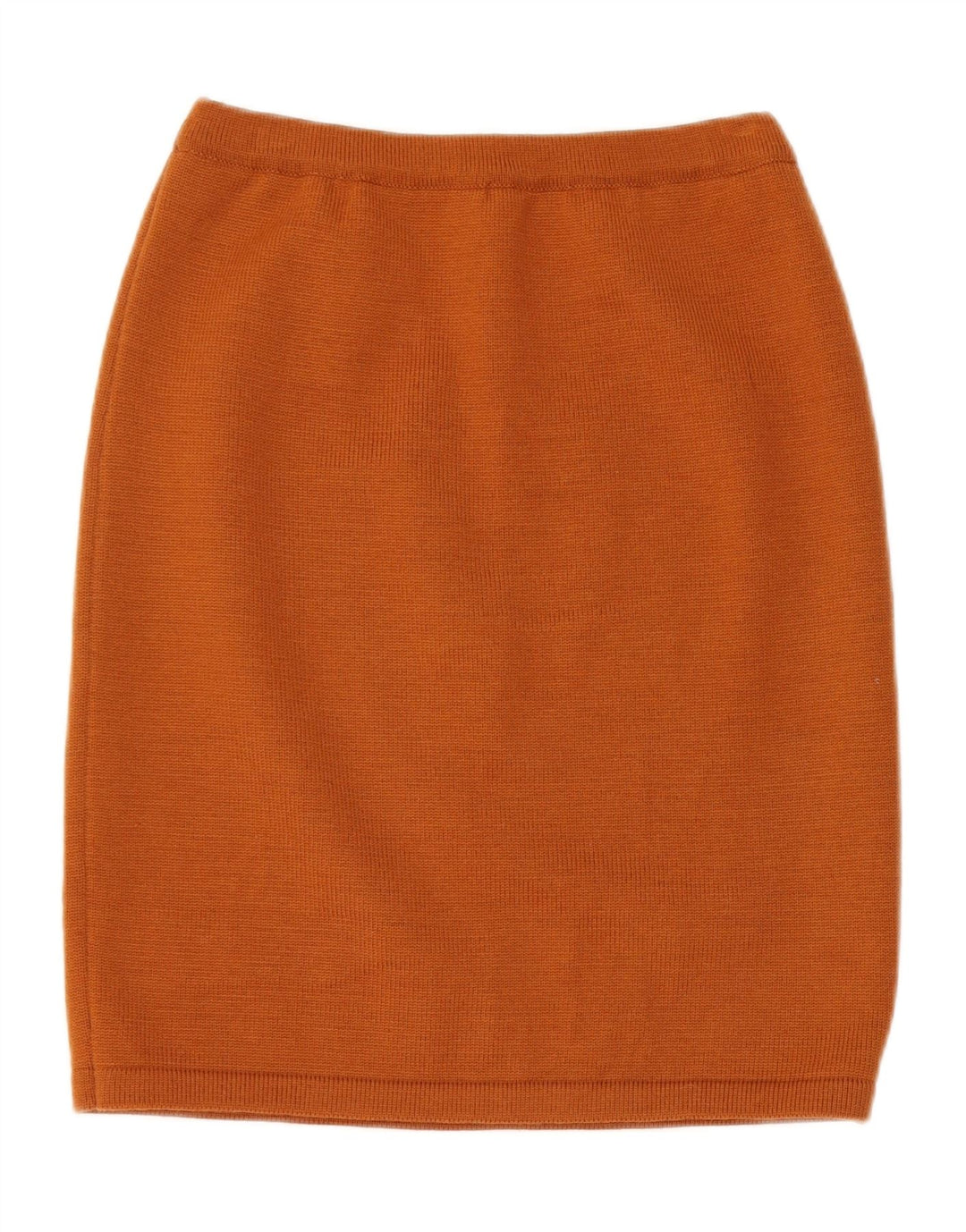 VINTAGE Damen Strick-2-teiliges Rock-Set UK 14 Medium W28 Braun Geometrisch