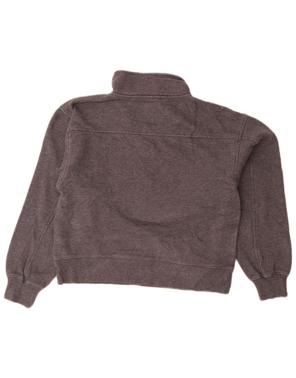 Fila Damen-Sweatshirt, übergroß, bauchfrei, mit Reißverschluss, Gr. 10, Größe S, Grau
