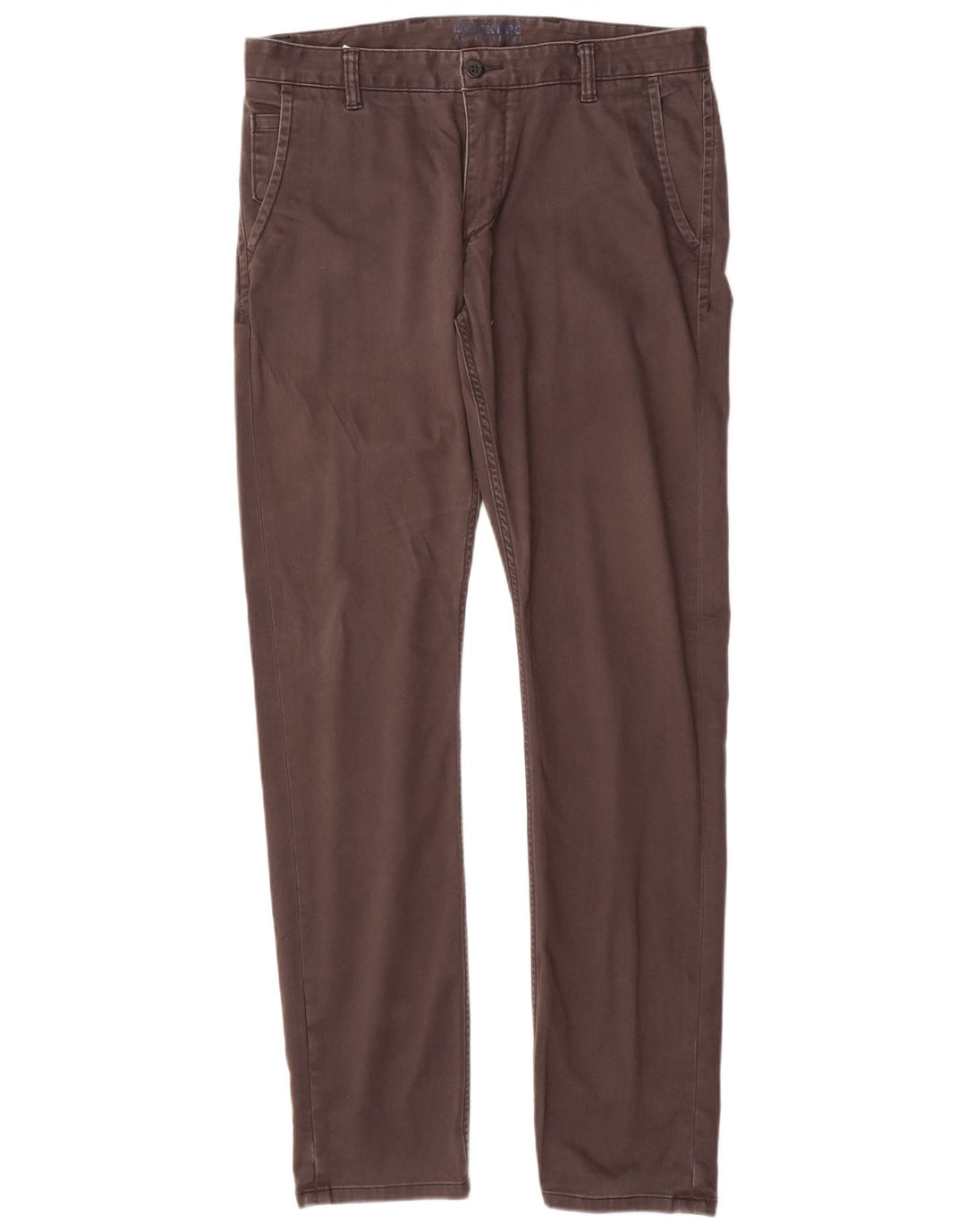 DOCKERS Slim Chino-Hose für Herren, W34, L34, graue Baumwolle