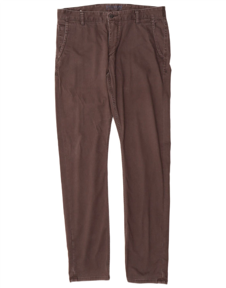 DOCKERS Slim Chino-Hose für Herren, W34, L34, graue Baumwolle