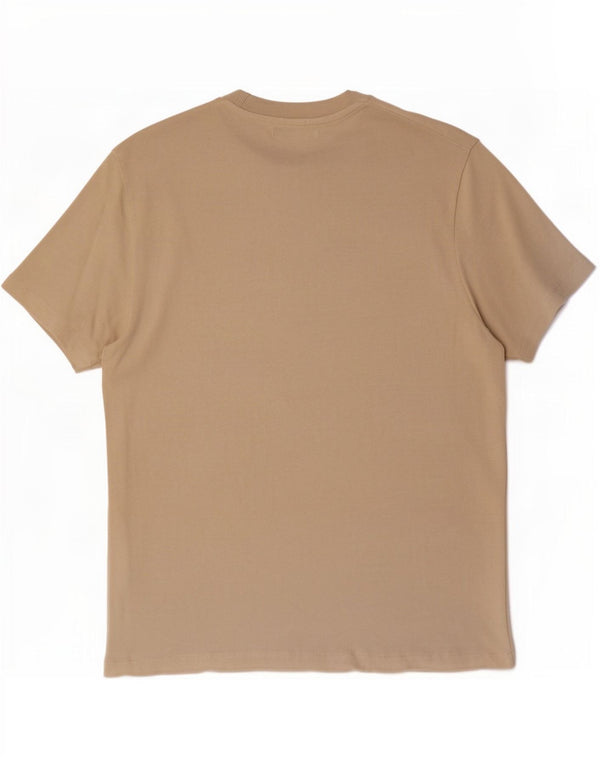 Zara Herren T-Shirt Top Small Beige