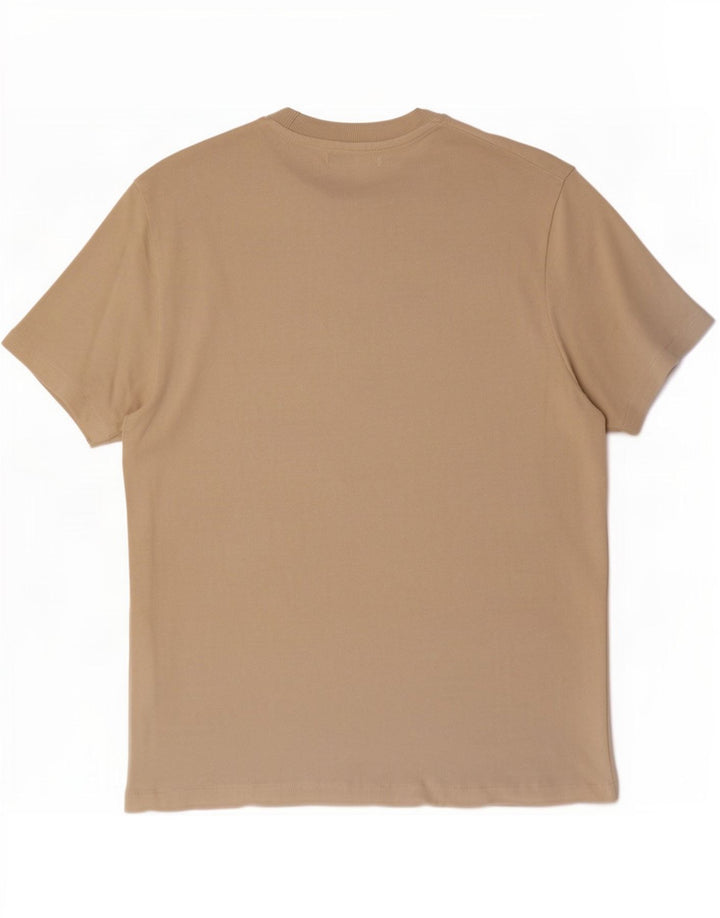 Zara Herren T-Shirt Top Small Beige