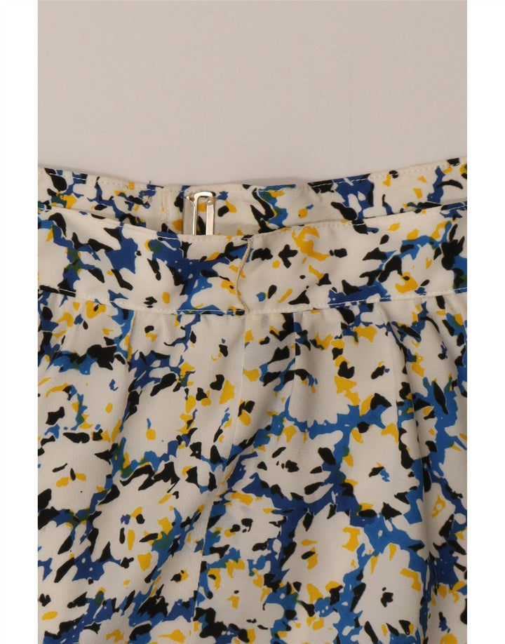 Vintage Damen A-Linie Rock W26 Kleines mehrfarbiges Blumenmuster