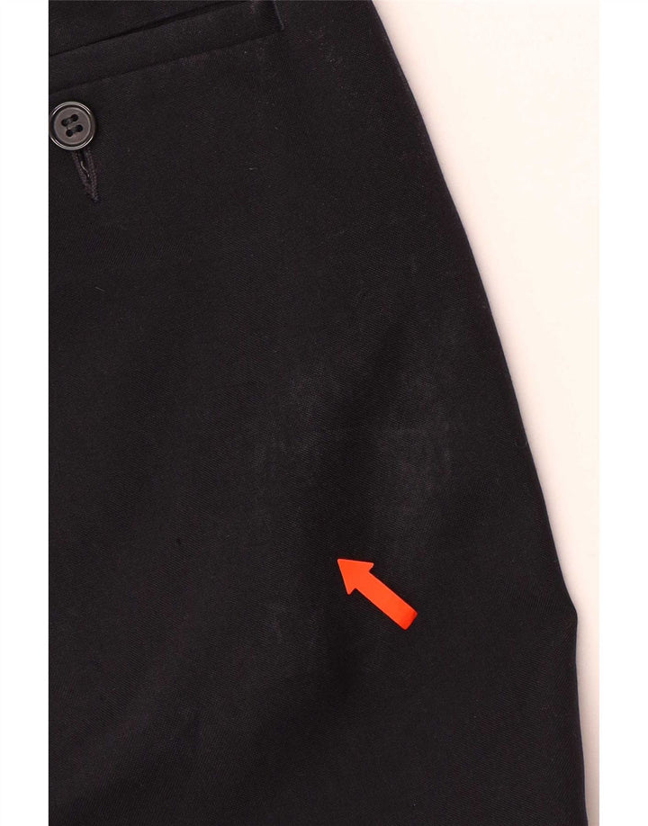 Marks & Spencer Herren-Anzughose mit Pegged-Anzug, W40 L33, marineblaues Polyester