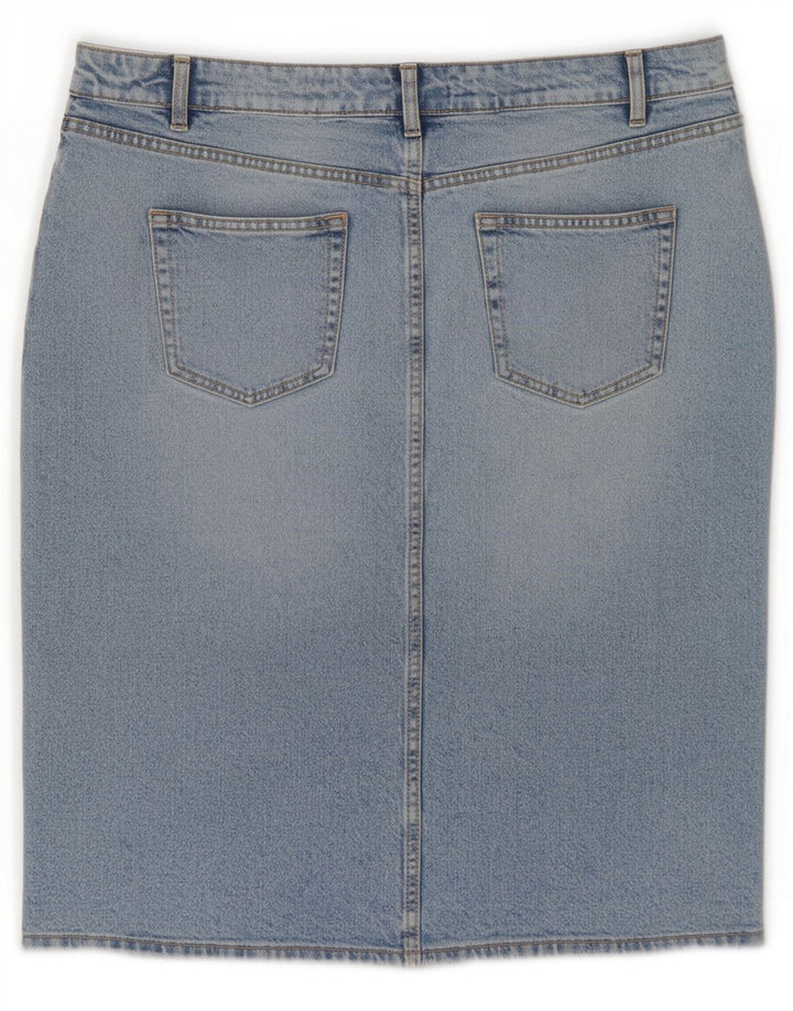 Zara Damen Jeansrock Large W30 Blau