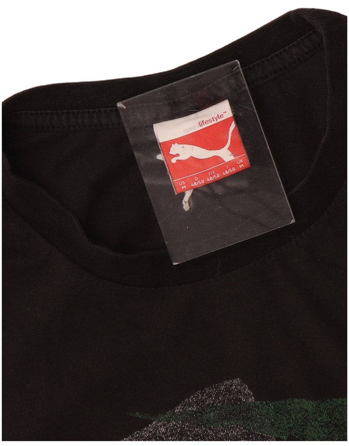 PUMA Herren Grafik T-Shirt Top Medium Marineblau