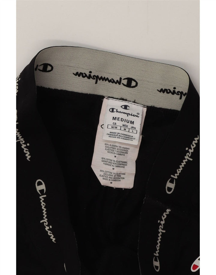 CHAMPION Damen Grafik-Trainingshose, Jogginghose, UK 14, Mittelschwarz