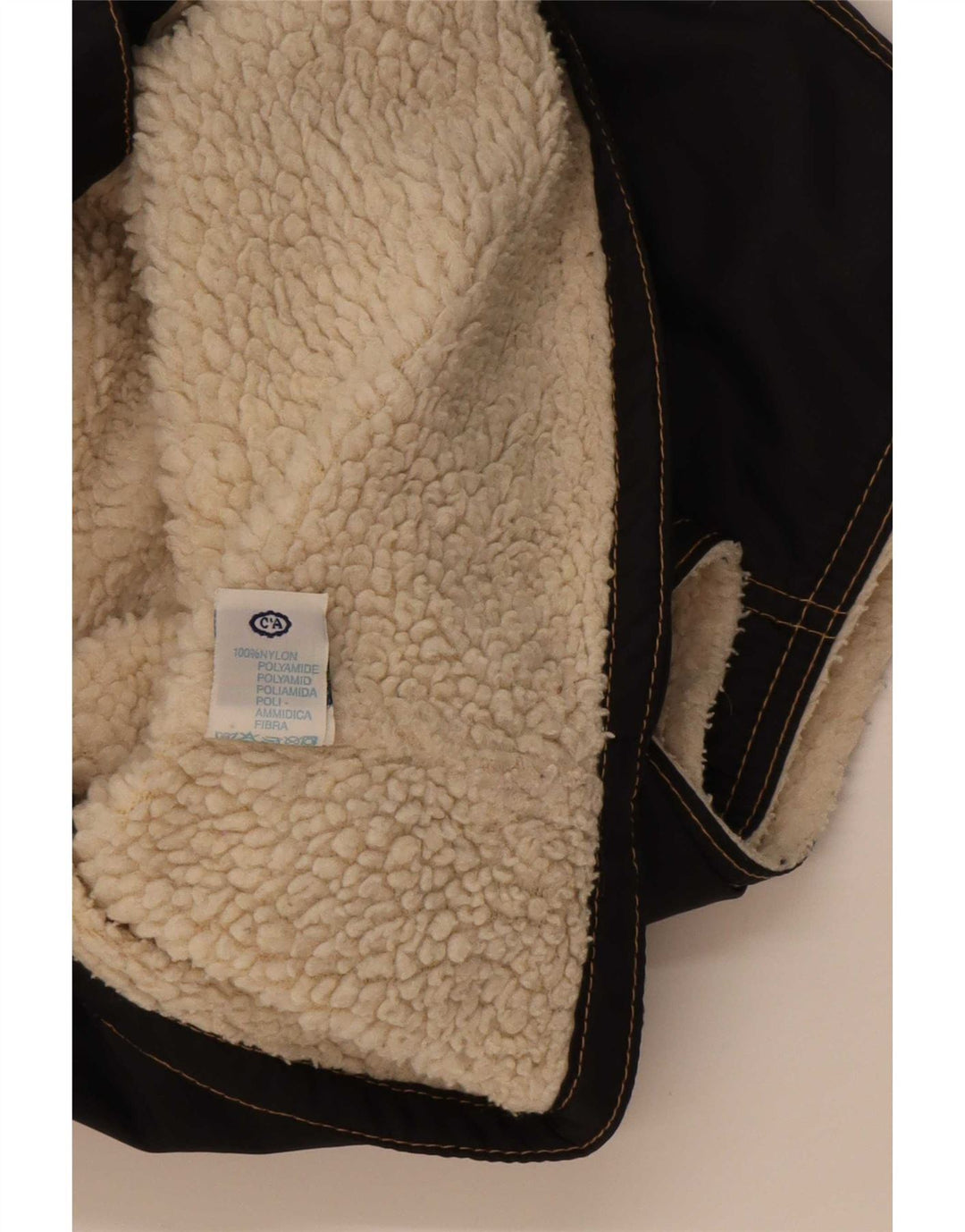 C&A Sherpa-Weste für Jungen, 11–12 Jahre, schwarzes Nylon