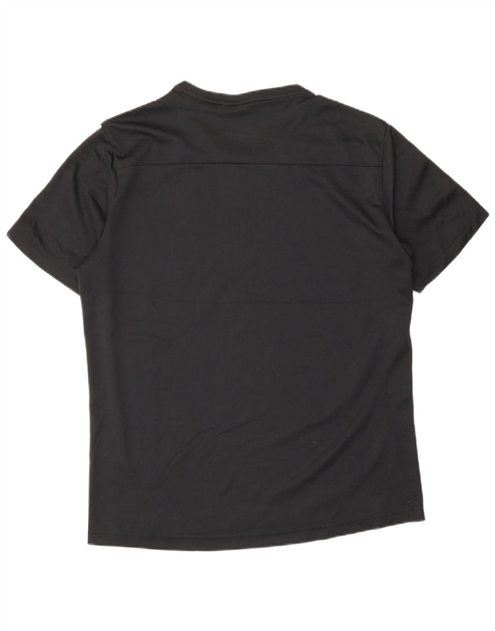 ADIDAS Mens Climalite T-Shirt Top Medium Black Polyester