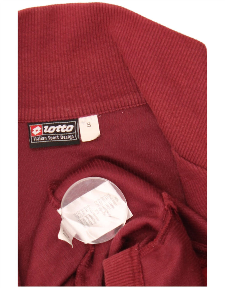LOTTO Herren-Trainingsanzug-Oberteil, Jacke, Größe S, kastanienbraune Baumwolle