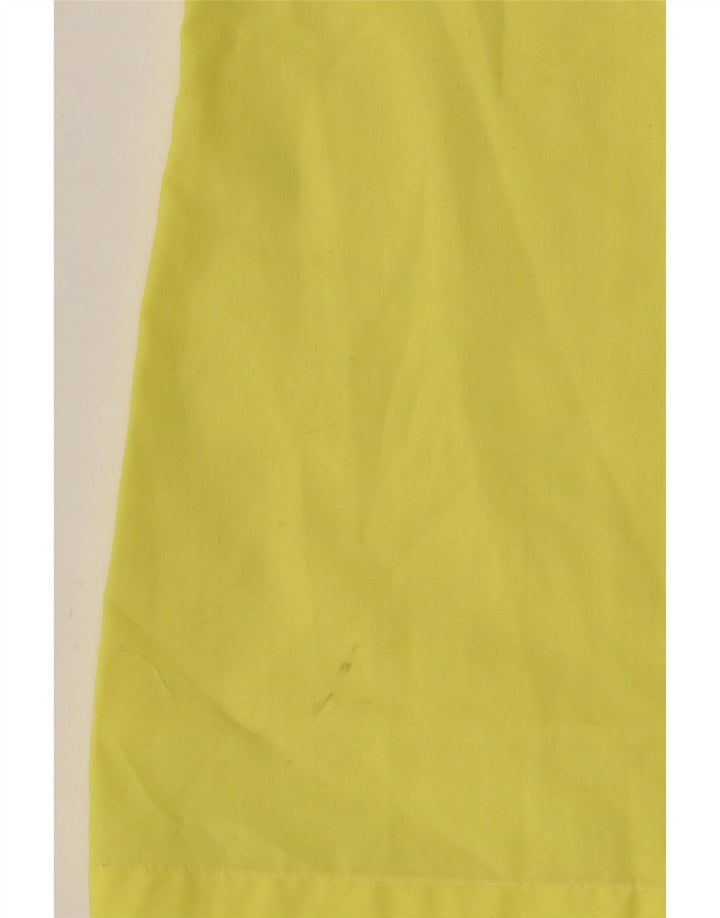 VINTAGE Mens Shirt Size 39 Medium Yellow Polyester Vintage Vintage and Second-Hand Vintage from Messina Hembry 