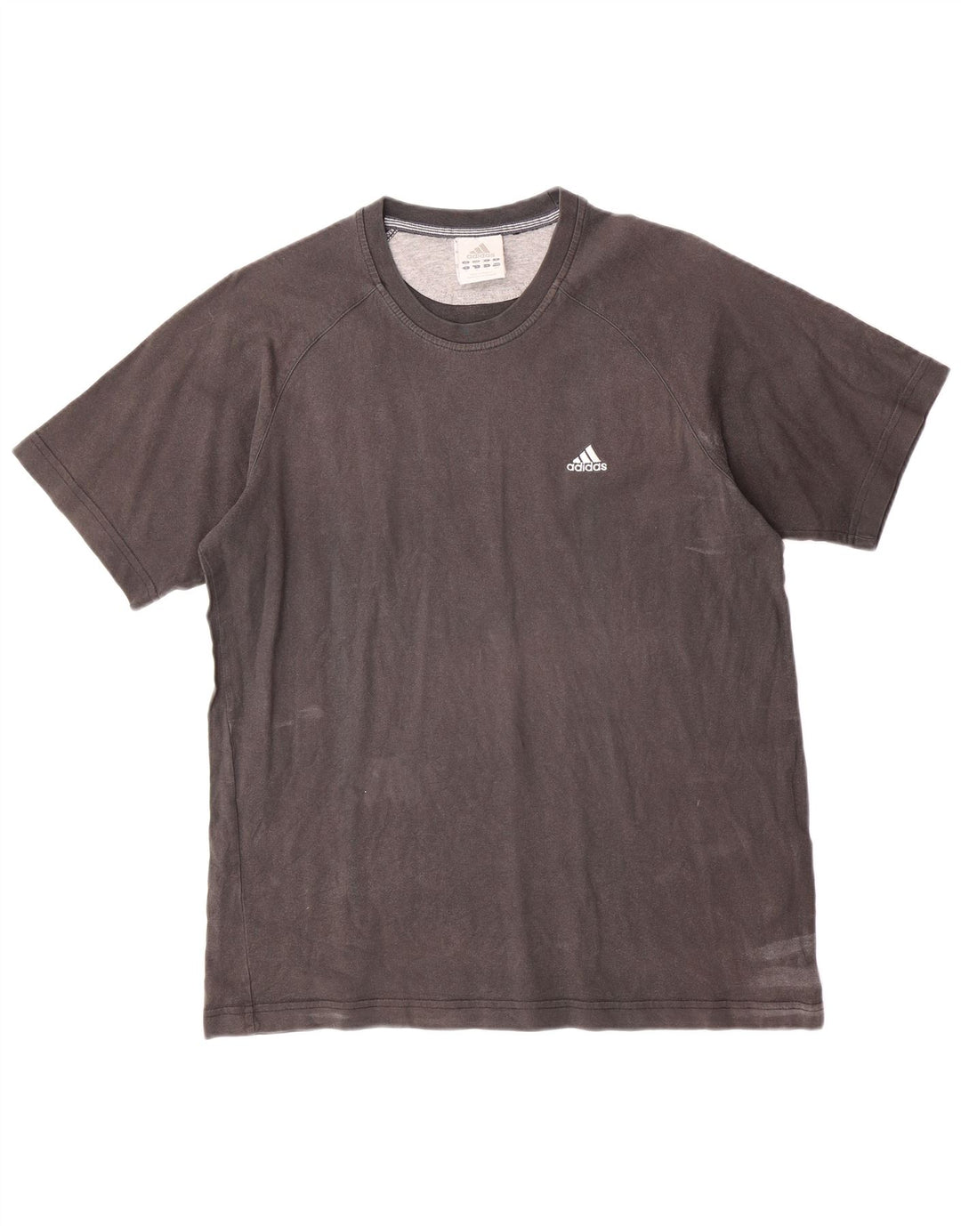 ADIDAS Mens T-Shirt Top Medium Grey Cotton