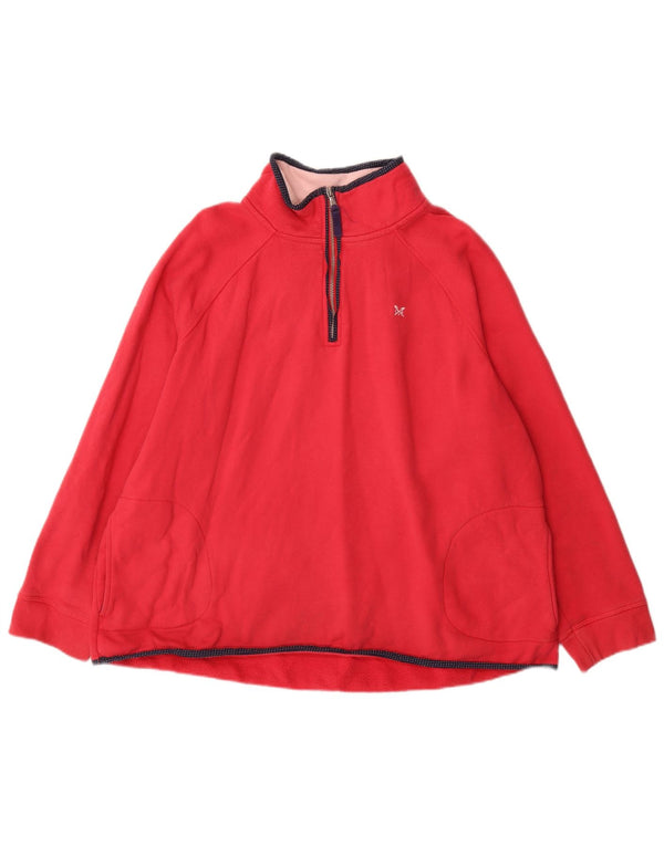 Crew Clothing Damen-Sweatshirt mit Reißverschluss, UK 18 XL Rot