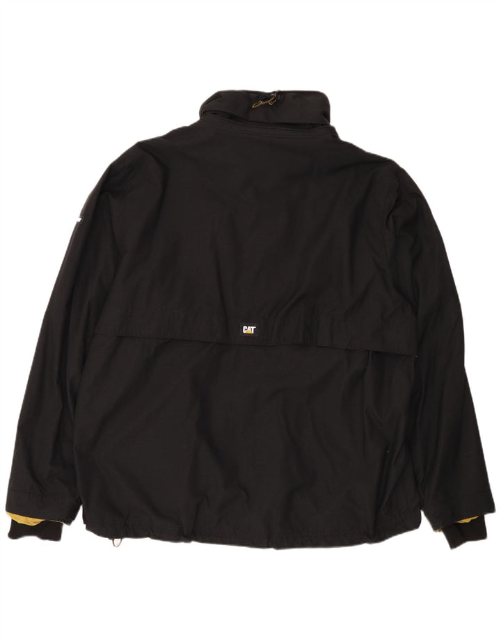 CAT Herren Regenjacke UK 44 2XL Schwarzes Nylon