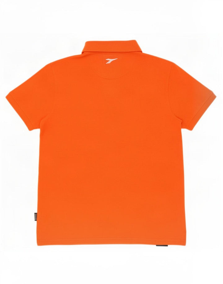 Diadora Herren-Poloshirt aus mitteloranger Baumwolle
