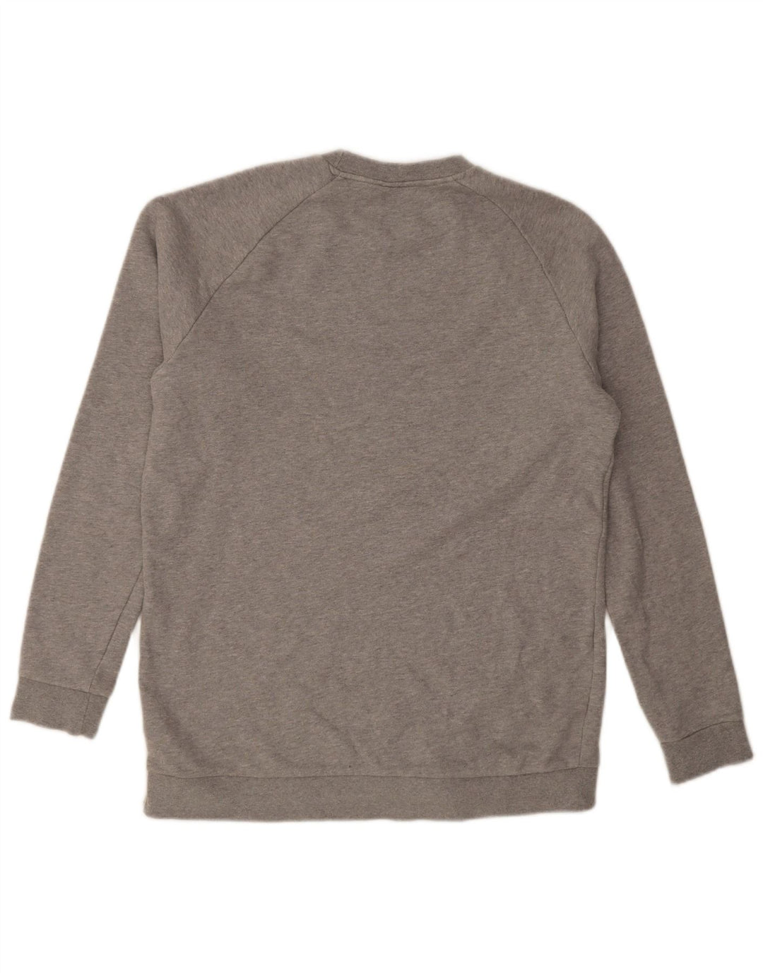 Adidas Herren Grafik-Sweatshirt-Pullover aus mittelgrauer Baumwolle