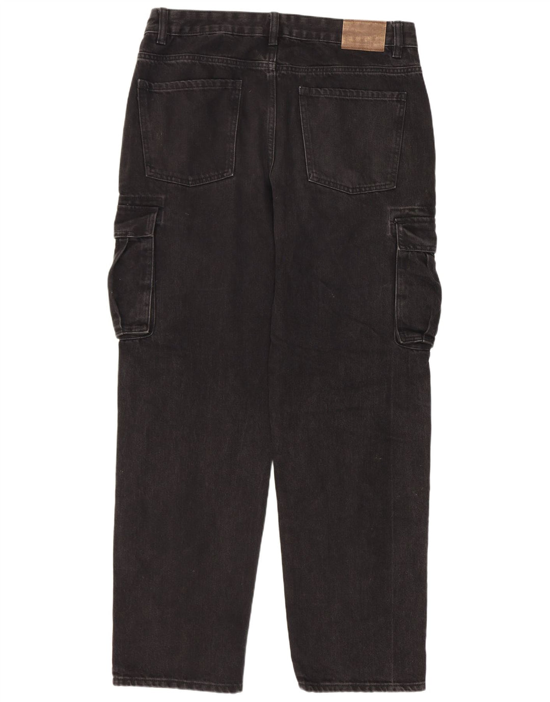 Kiabi Herren Cargo Straight Jeans IT 50 Large W34 L31 Schwarz