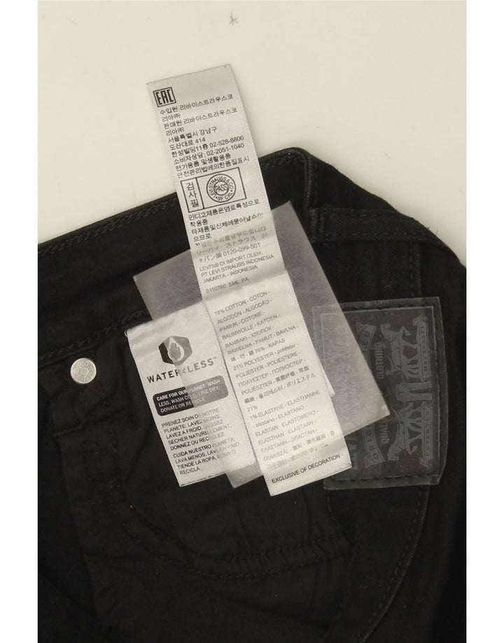 Levi's Damen Skinny Jeans W28 L28 Schwarze Baumwolle