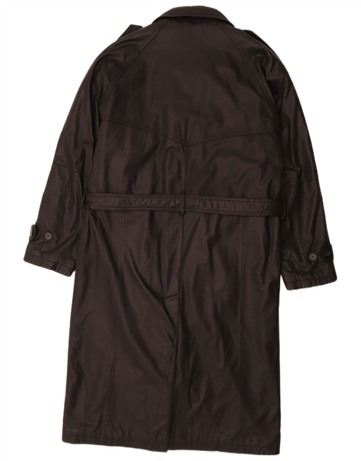 WESTBURY Herren Leder Trenchcoat IT 52 XL Schwarzes Leder