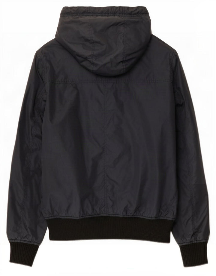 Refrigue Herren-Bomberjacke mit Kapuze, UK 38, mittelmarineblaues Nylon
