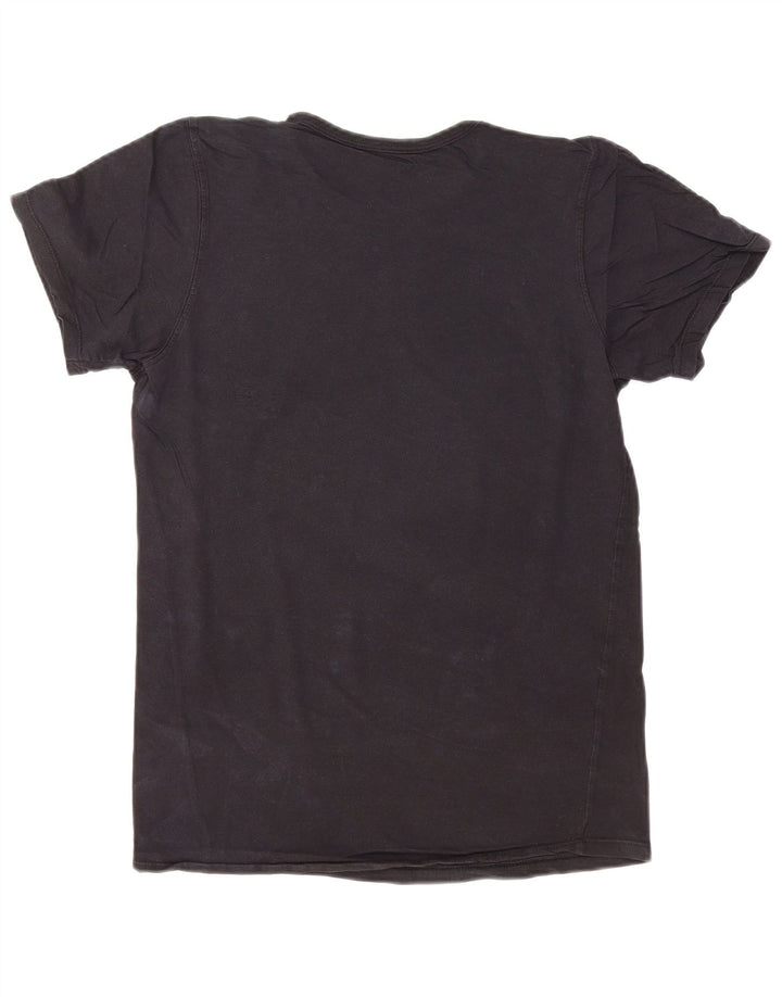 CALVIN KLEIN Herren Slim Fit T-Shirt Top Small Schwarz Baumwolle