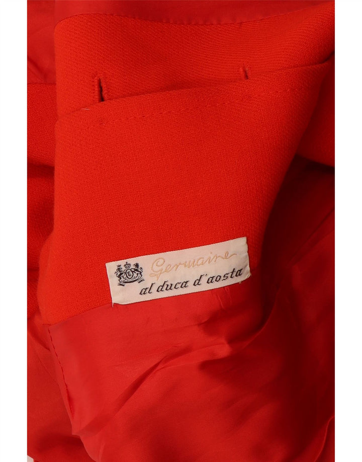 AL DUCA D'AOSTA Damen 5-Knopf-2-teiliges Rock-Set IT 42 Medium W26 Rot