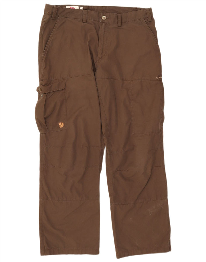 Fjall Raven Herren gerade Cargohose W37 L31 Khaki Polyester