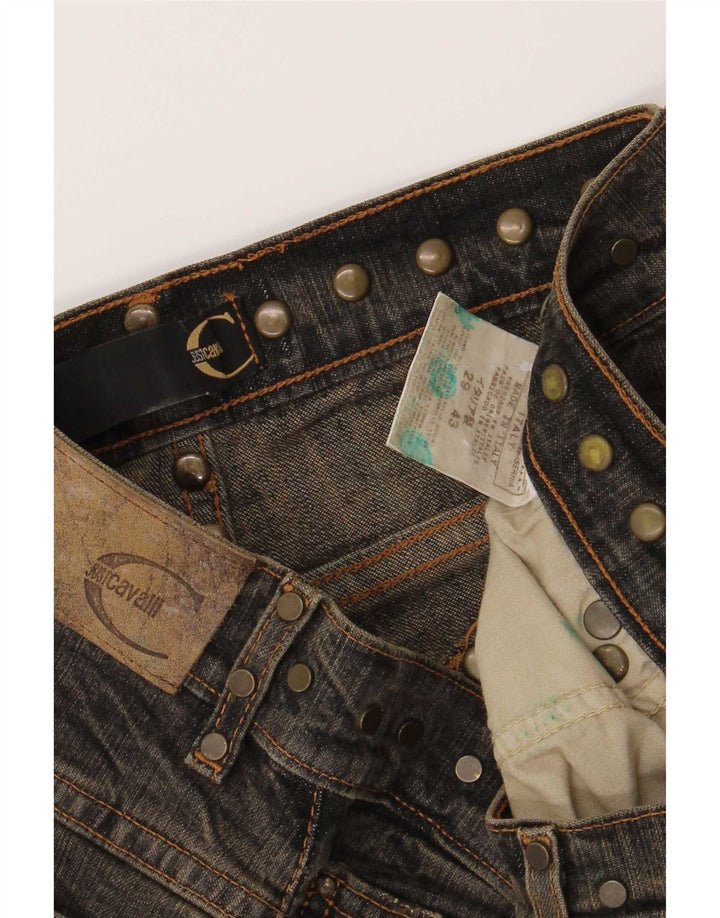 Just Cavalli Bootcut-Jeans für Damen, W29, L27, braune Baumwolle