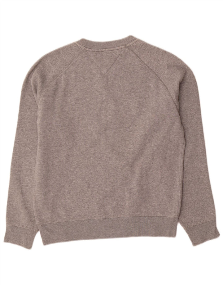 Tommy Hilfiger Herren-Sweatshirt-Pullover, klein, grau gefleckte Baumwolle