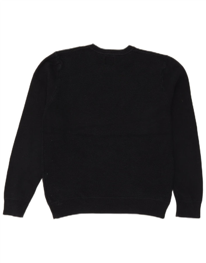Zara Damen-Pullover mit Rundhalsausschnitt, Gr. 14, mittleres Marineblau
