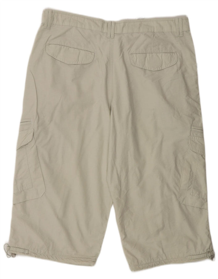 Marks & Spencer Herren Cargo-Bermudashorts W36 Large Beige Baumwolle