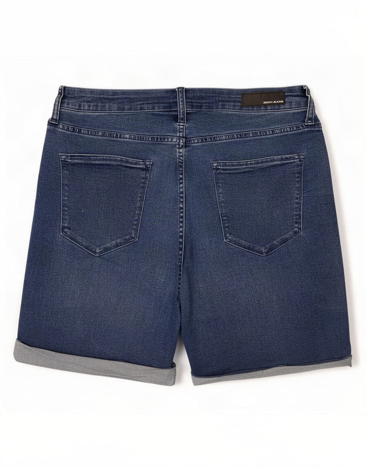Dkny Damen Jeansshorts US 8 Medium W30 Blaue Baumwolle