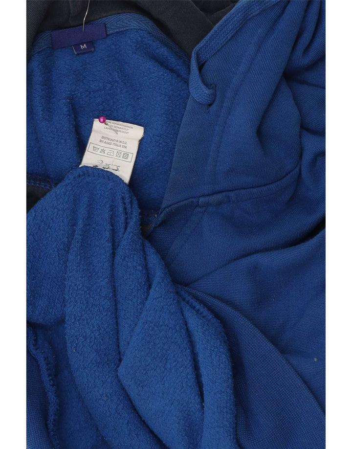 Asics Herren Graphic Hoodie Pullover mittelblaue Baumwolle