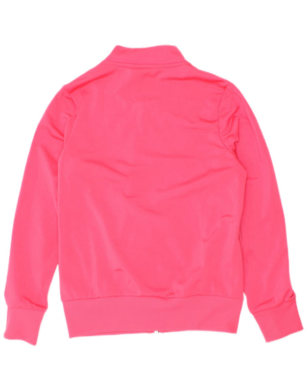 Adidas Mädchen Grafik-Trainingsanzug-Top-Jacke, 9–10 Jahre, rosa Polyester