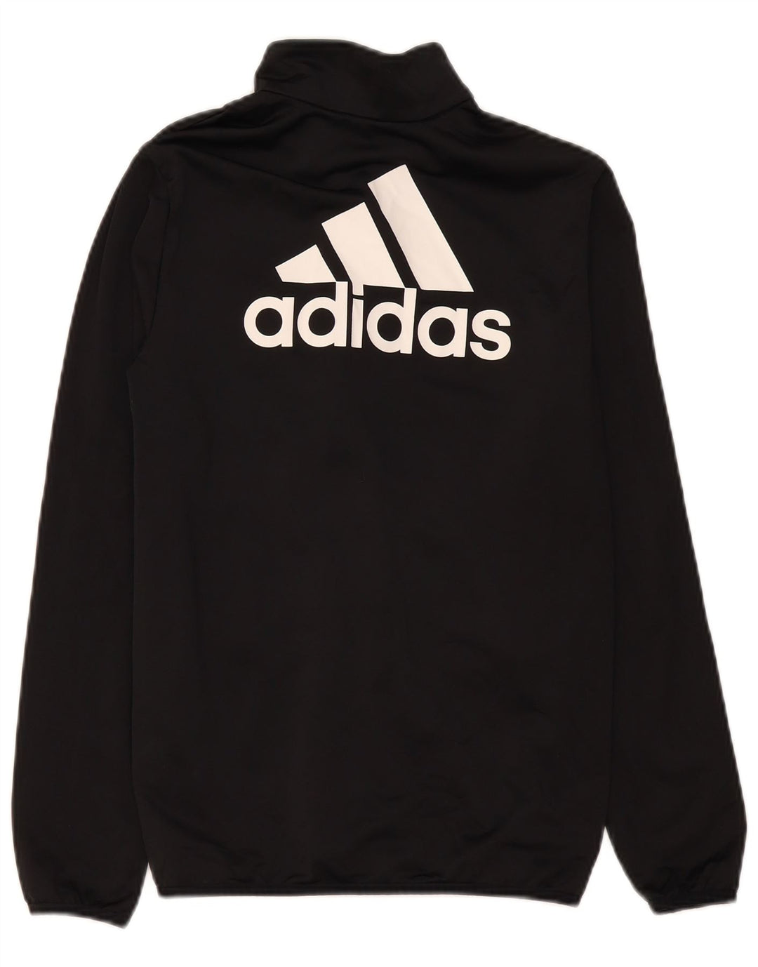Adidas Jungen Grafik-Trainingsanzug-Top-Jacke, 13–14 Jahre, schwarzes Polyester