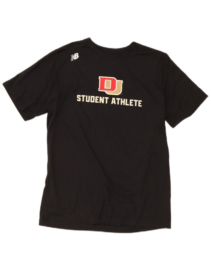 New Balance Herren-T-Shirt mit Grafik, groß, aus schwarzem Polyester