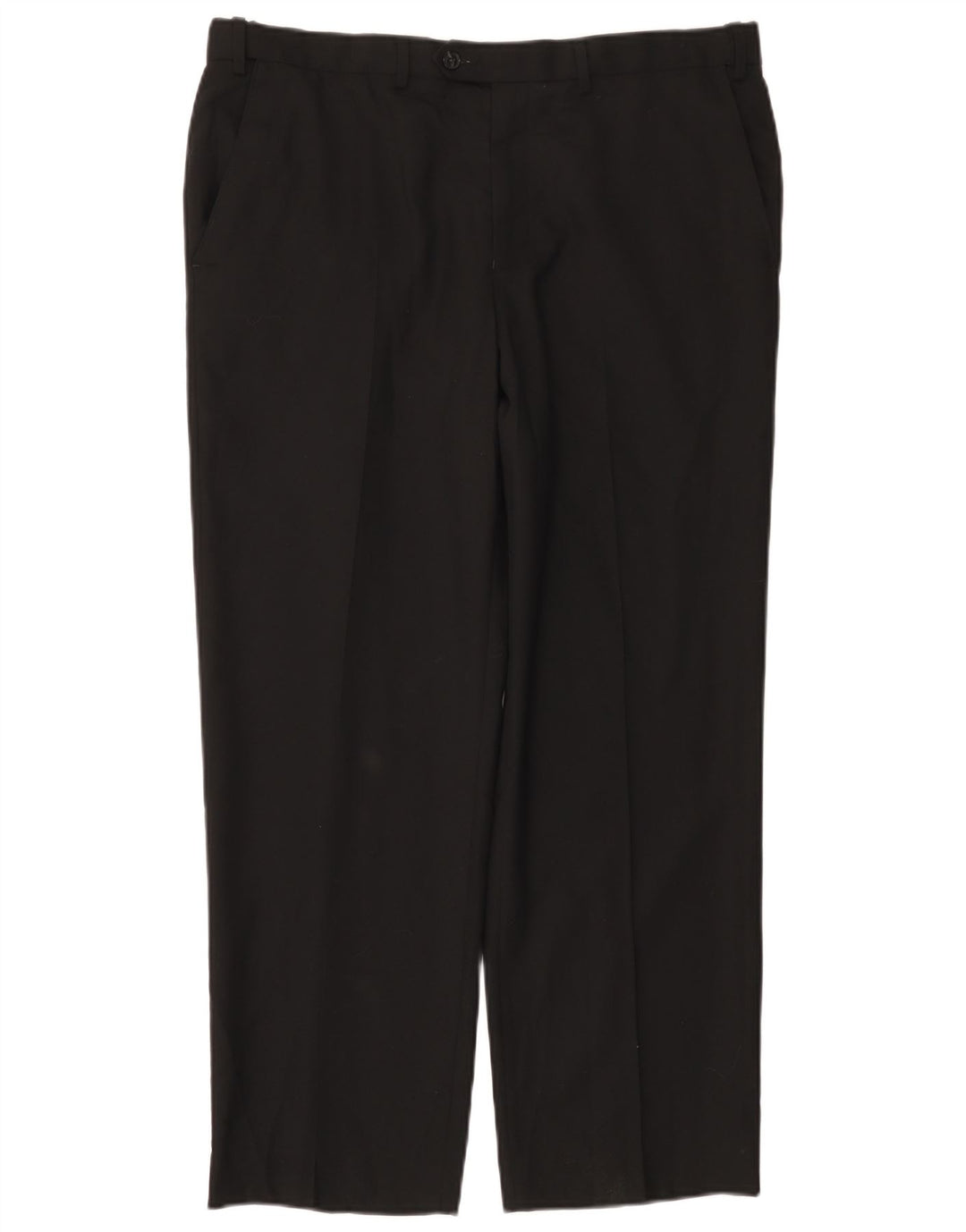 Marks & Spencer Damen-Anzughose, gerade, normal, W36, L29, schwarze Wolle