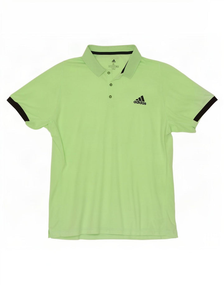 Adidas Herren Climalite Poloshirt XL Grün Polyester