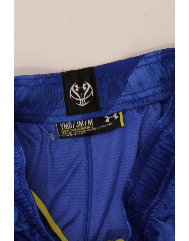 Under Armour Sportshorts für Jungen, 9–10 Jahre, mittelblau, geometrisch