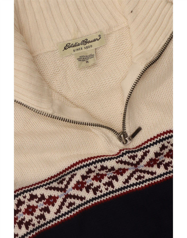 EDDIE BAUER Damen-Pullover mit Reißverschluss am Hals, Gr. 14, mittleres Marineblau