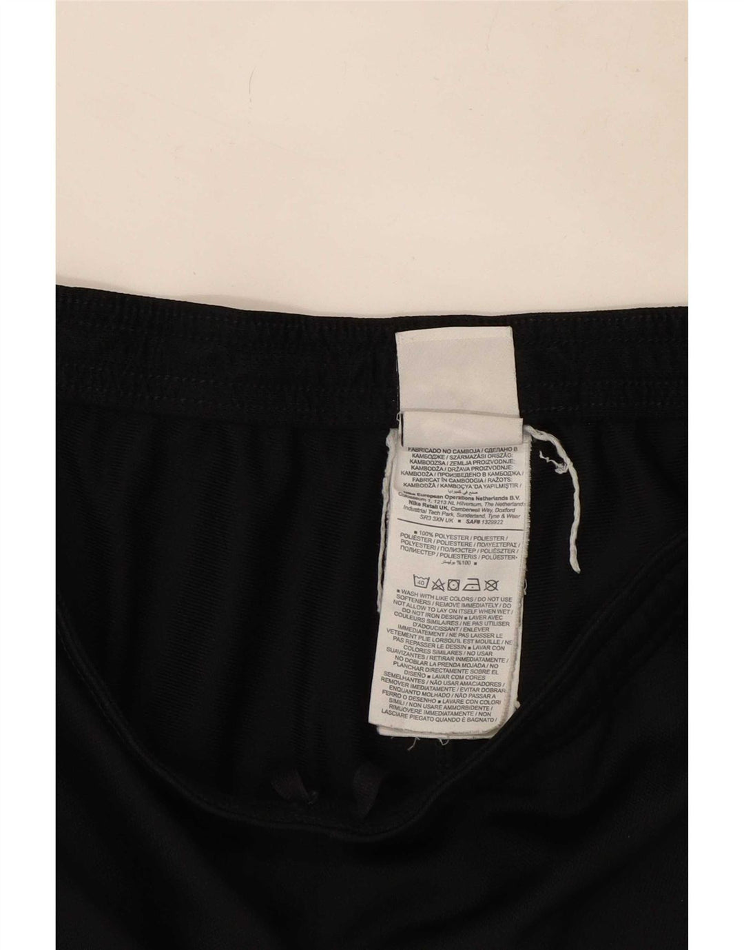 Nike Damen Dri Fit Trainingshose UK 12 Medium Schwarz Polyester
