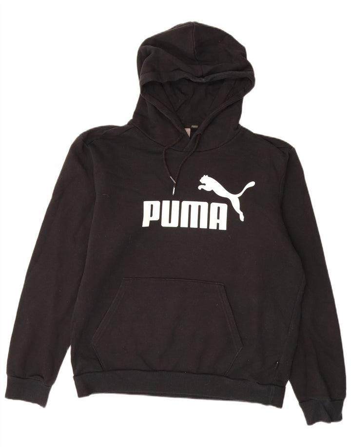 PUMA Herren Graphic Hoodie Pullover Mittelschwarze Baumwolle