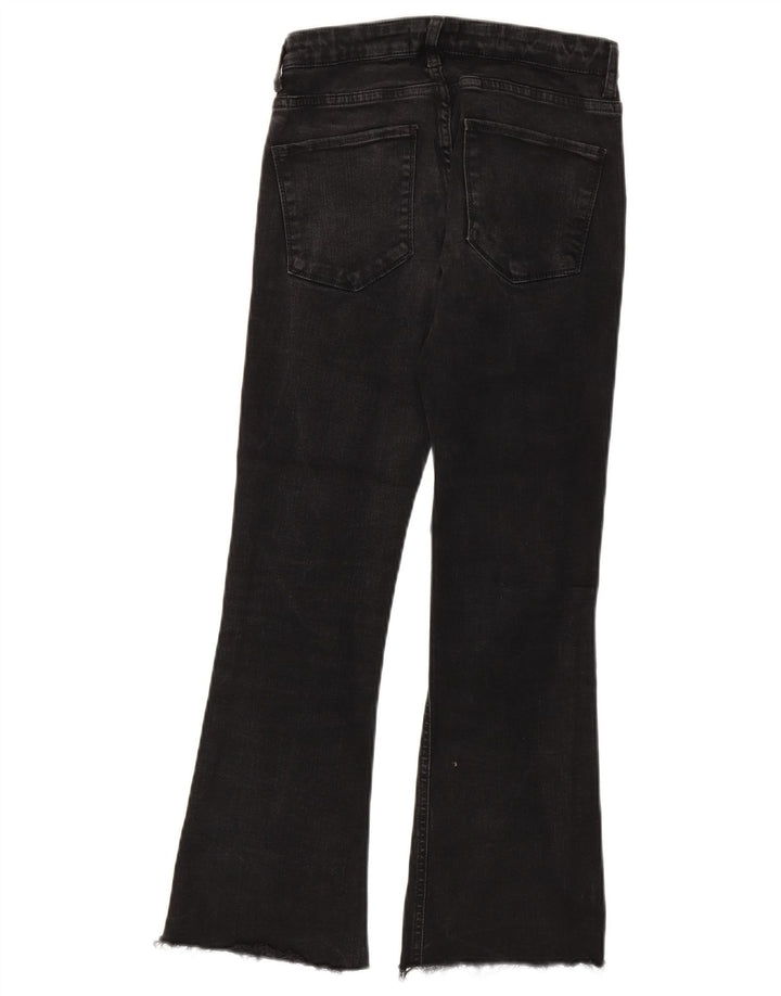 Zara Damen Bootcut Jeans EU 36 XS W26 L26 Schwarz
