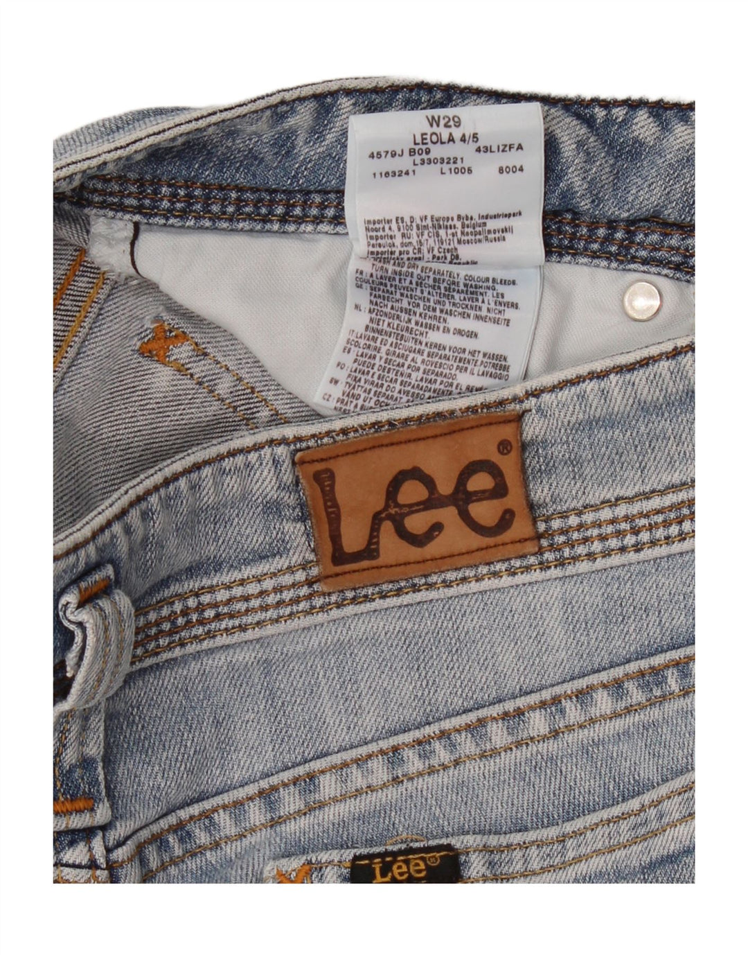 LEE Womens Leola Cropped Jeans W29 L24 Blue Cotton Vintage Lee and Second-Hand Lee from Messina Hembry 