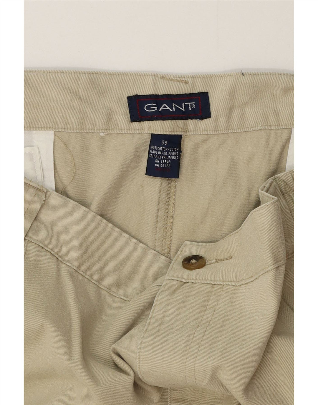 GANT Herren Pegged Chino Shorts W38 XL Khaki Baumwolle